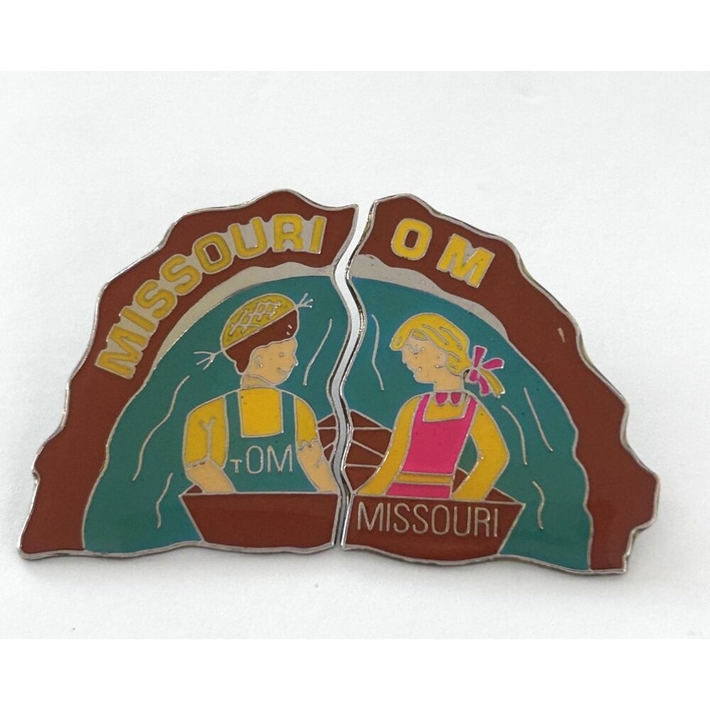 Vintage Odyssey of the Mind Missouri Tom Pin 2 Set OM OotM